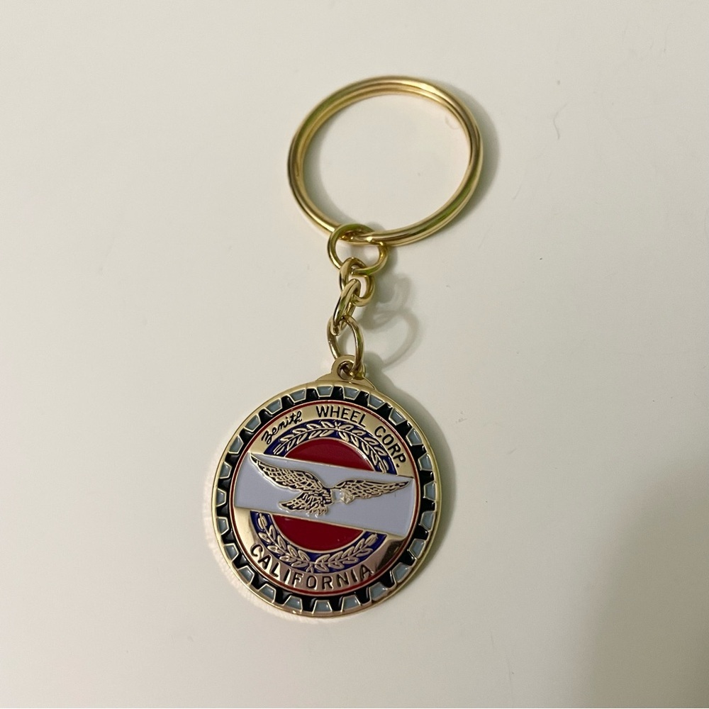 Vintage Zenith Wheel Corp California Lowrider Keychain Eagle